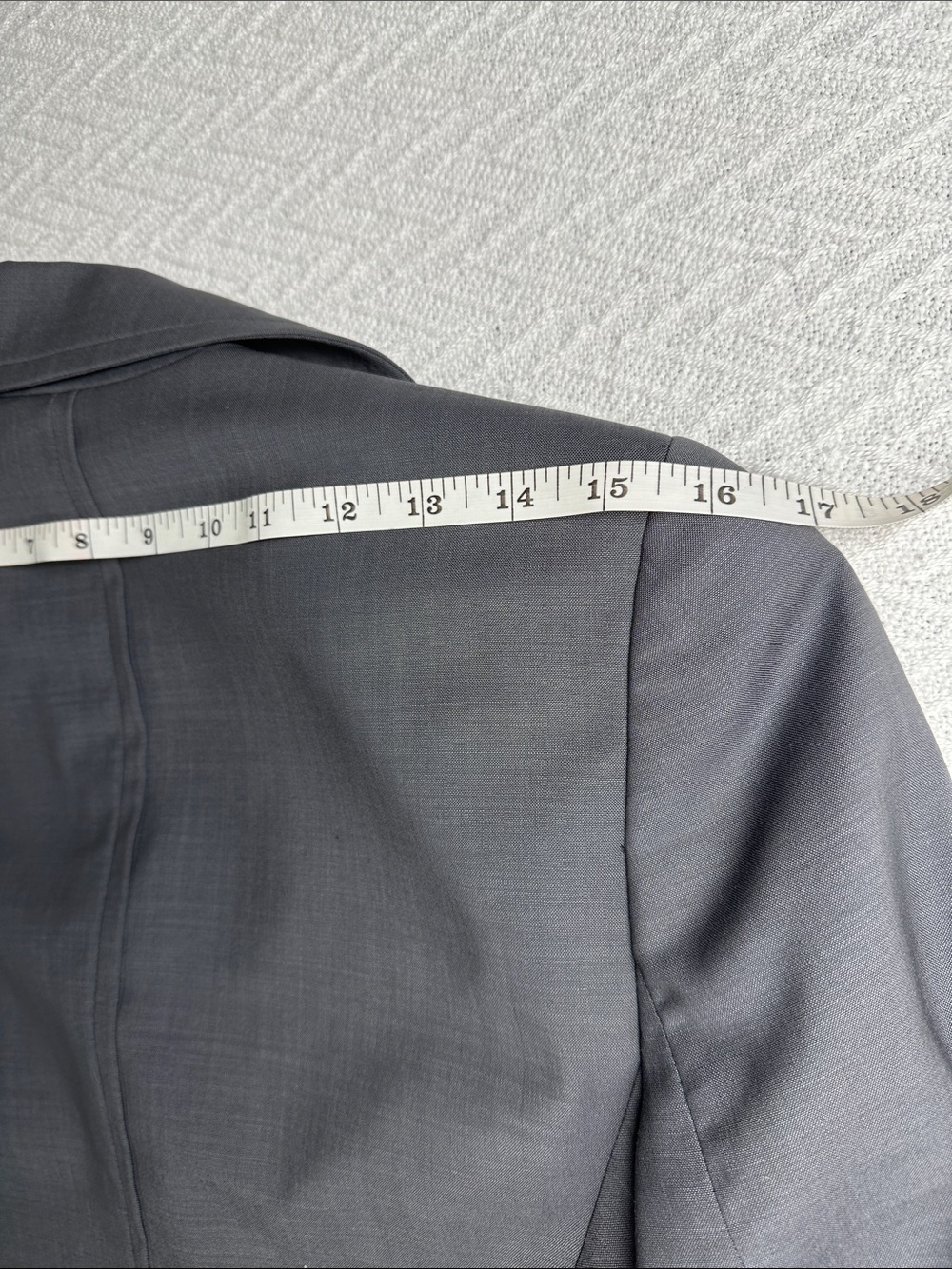 Marlowe wool Italy blazer minimalist gray quiet luxury business casual capsule - Picture 12 of 16